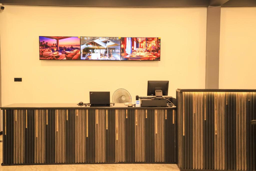 Hotel reception area