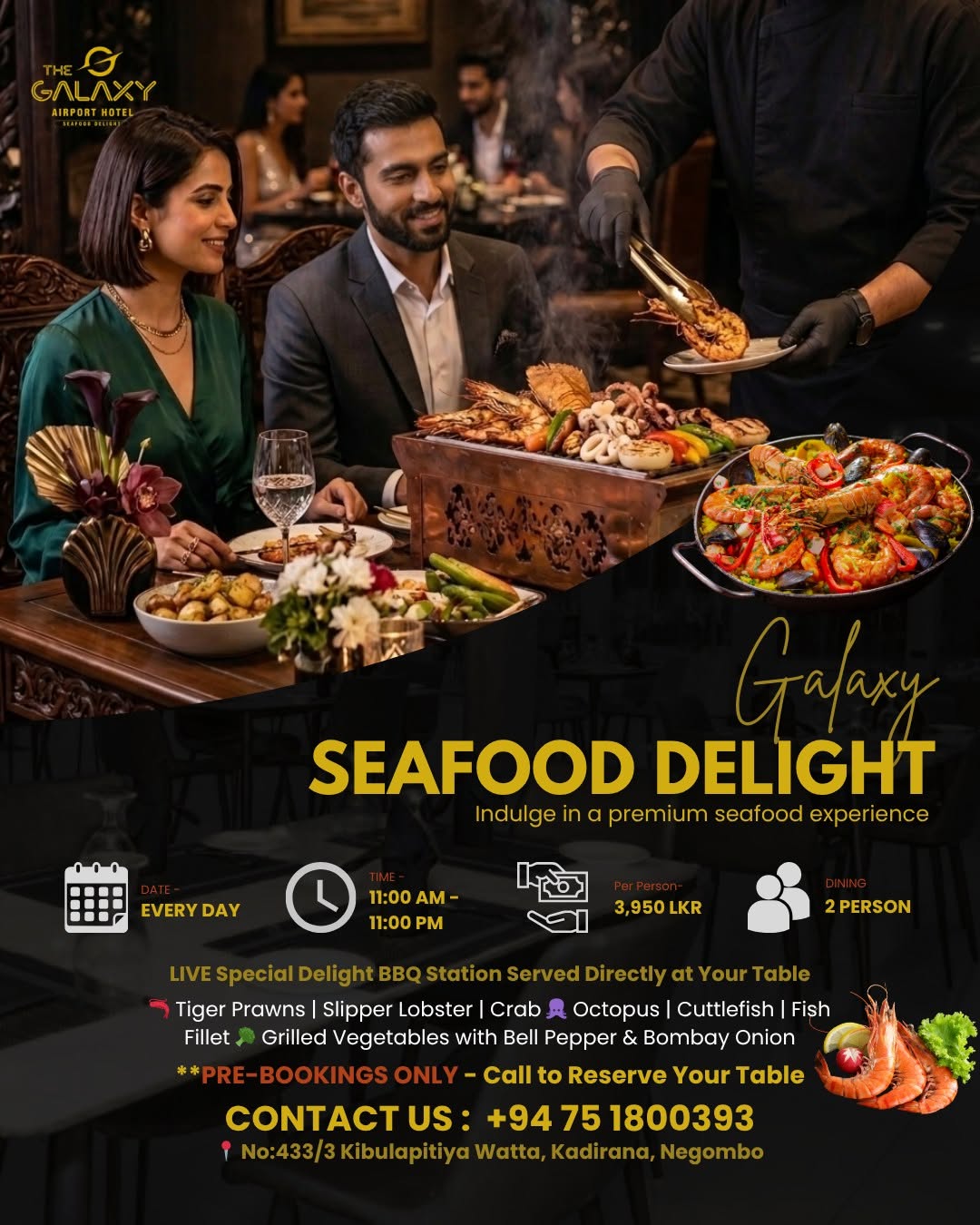 🦞🔥 Indulge in the Ultimate Seafood Experience at Galaxy Airport Hotel!